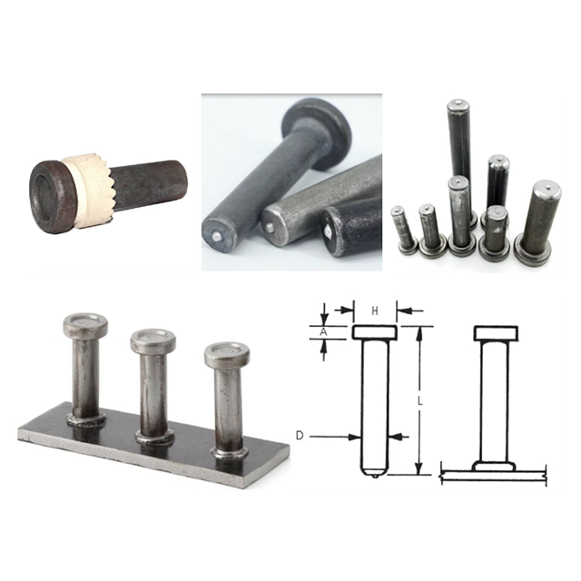 Conector de a&ccedil;o inoxid&aacute;vel parafuso prisioneiro de soldagem parafuso prisioneiro de cisalhamento